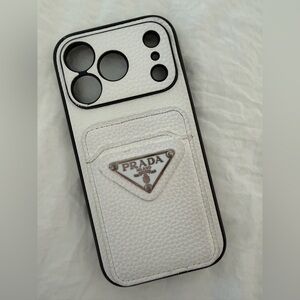 Luxury Triangle Emblem Card Slot Protective Phone Case